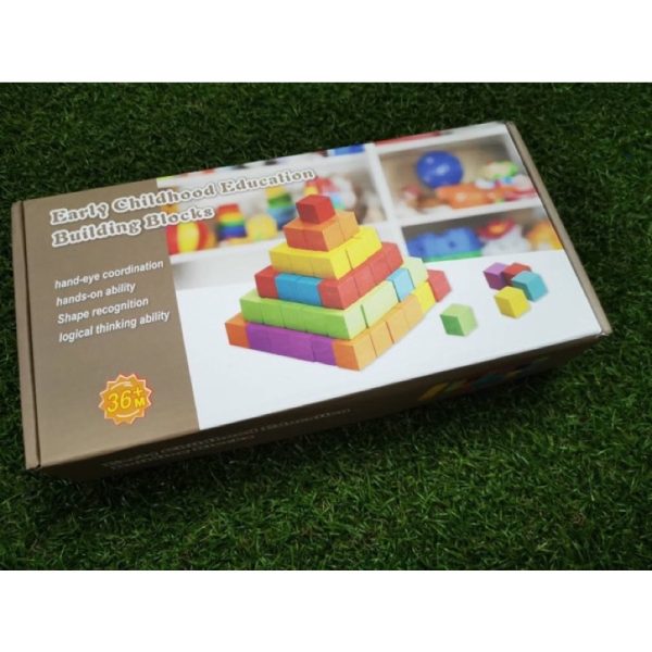 100 pcs Wooden Building Blocks