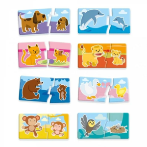 Mothers and Puppies Baby Logic Educational Activity Puzzle for Kids
