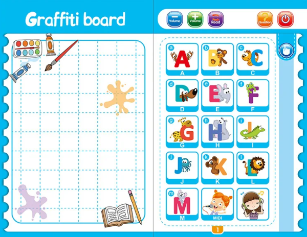 New English Children's Early Education Puzzle Learning Toys Audio E-books