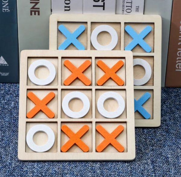 Tic-Tac-Toe Wooden Board Game