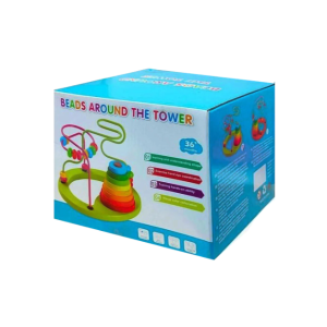 Beads Around The Tower Wooden Toy