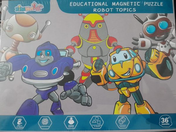Educational Magnetic Robot Puzzle