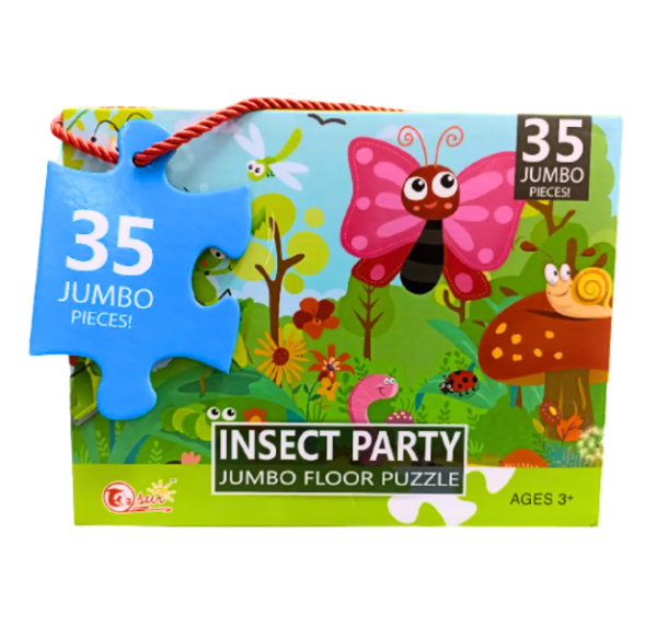 Insect Party Jumbo Floor Puzzle 35 Pcs