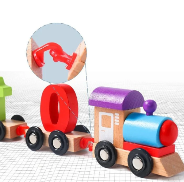 Wooden Digital Number Train 10 Pcs