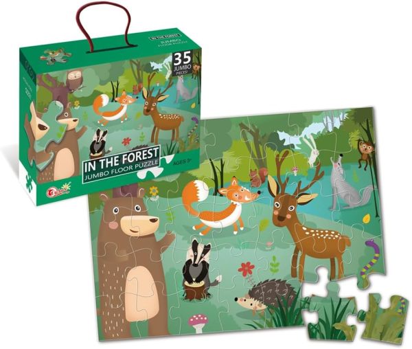 35 Jumbo Pieces - Jumbo Jungle Floor Puzzle 