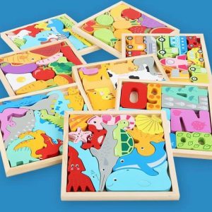 Wooden 3D Puzzles for kids