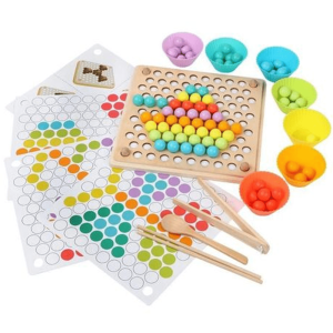 Montessori Educational Beads Holder Sorting Marble Puzzle