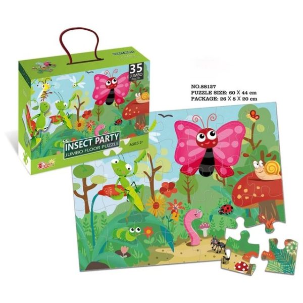 Insect Party Jumbo Floor Puzzle 35 Pcs