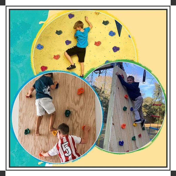 10 Pcs Rock Indoor Climbing Holds