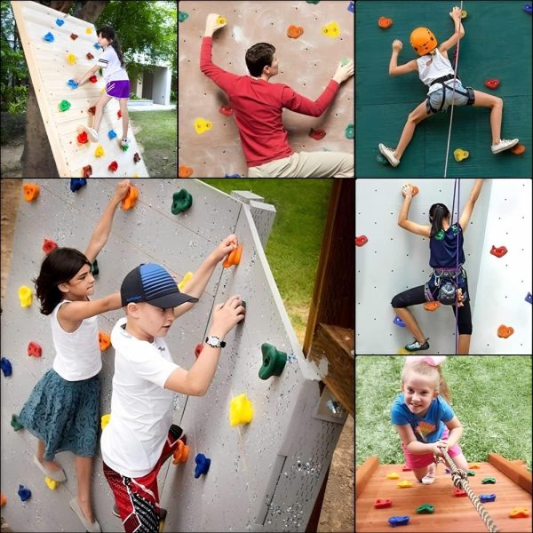 10 Pcs Rock Indoor Climbing Holds