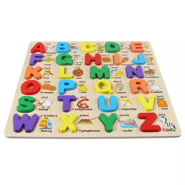 Wooden Puzzle Alphabet Letters Board