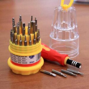 jackly 31 in 1 universal magnetic screw driver tool kit multicolour