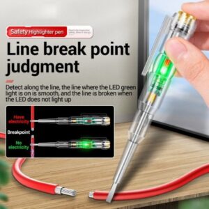 intelligent led photometer test pen voltage detector voltmeter 24 250v circuit tester electric screwdriver indicator