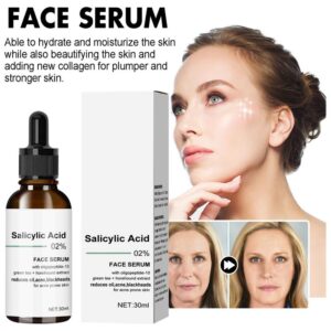 salicylic acid pore shrink face serum repairs large pores salicylic acid essence anti wrinkle facial serum oil control face care 30ml