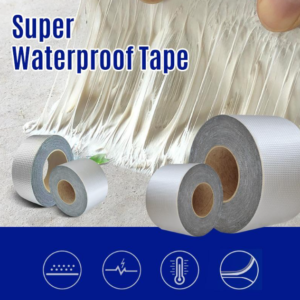 1pc super waterproof tape 5cm freshwater sealed self adhesive aluminum foil butyl tape super waterproof tape accessories 1.5 mtr