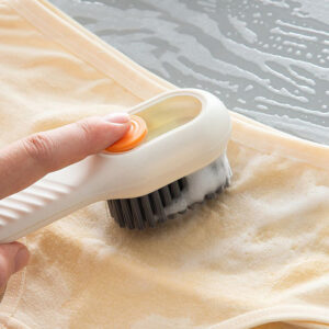 cleaning brush with built in soap dispenser