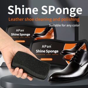 apan leather shoe cleaning sponge, universal color, plastic, for shoe polishing and stain removal
